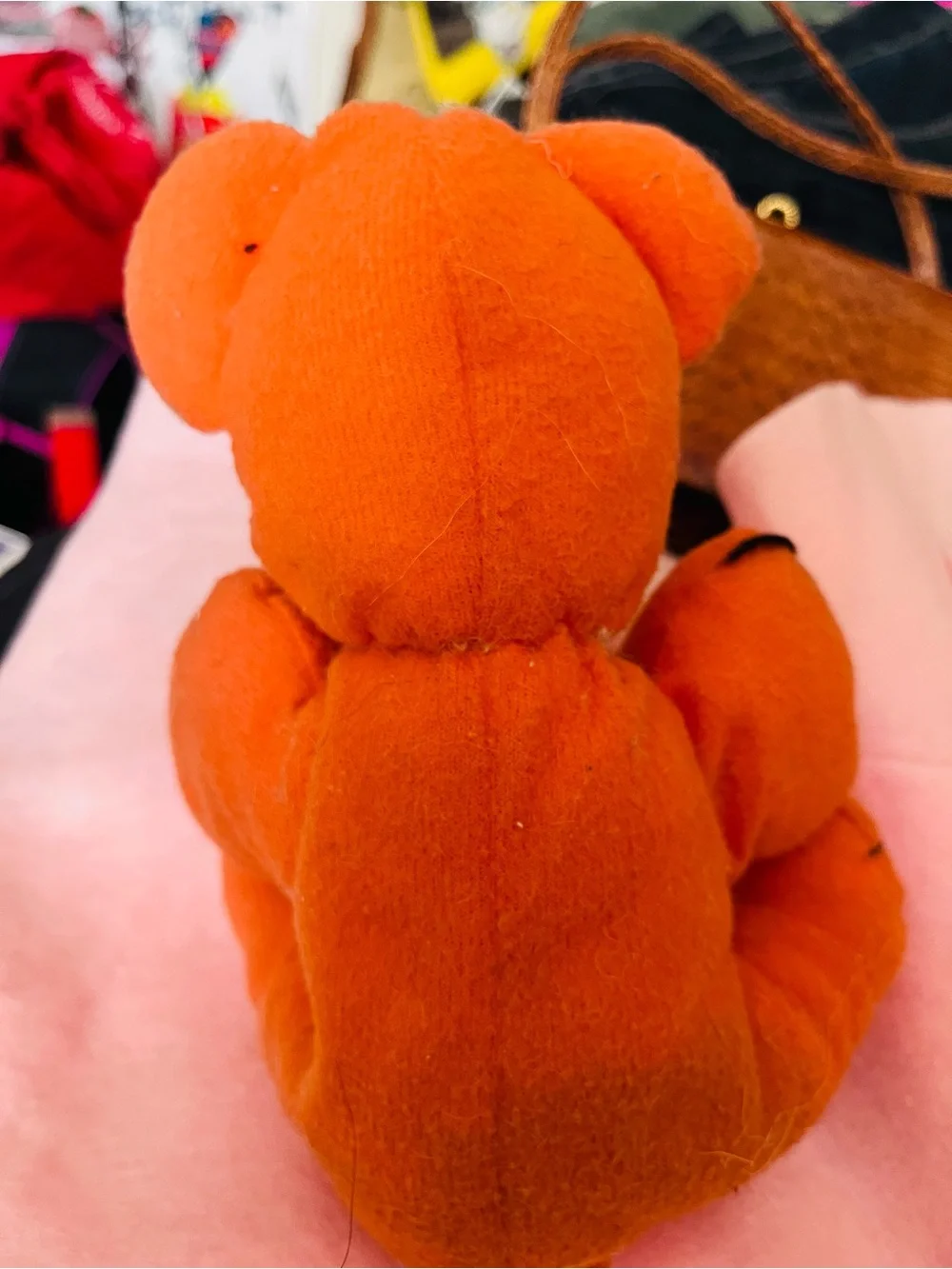 Orange Plush Dog Toy - Brand Unspecified